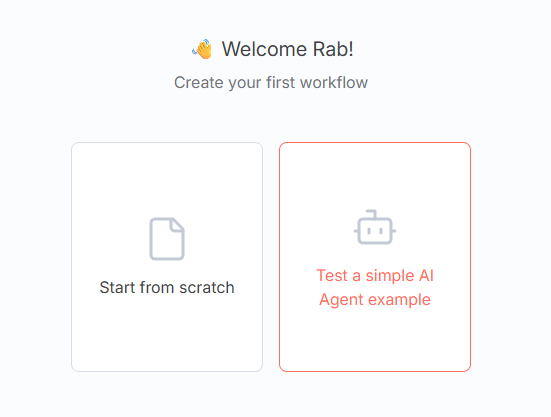 Test a simple AI Agent example